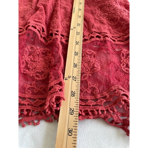 NWT Bohemia Lace Tunic/Dress Floral Embroidery Sheer V-Neckline Cottagecore BOHO - Picture 5 of 16